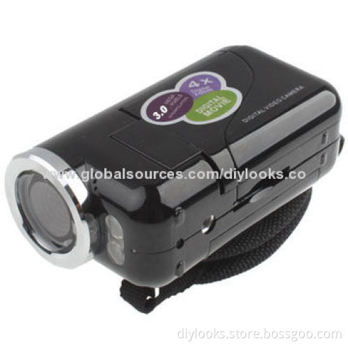 3.0 Megapixels Digital Video Camera with 1.8-inch TFT LCD Screen, Supports TV Out, Black (DV136)